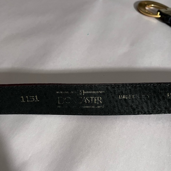 Dockmaster Vintage Y2K merlo green boho Suede gold artsy made USA Belt Medium - Picture 11 of 15